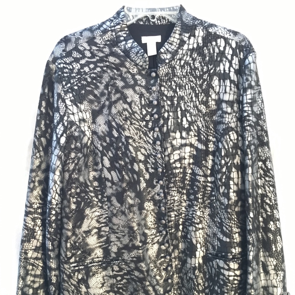 "Snakeskin" pattern jacket